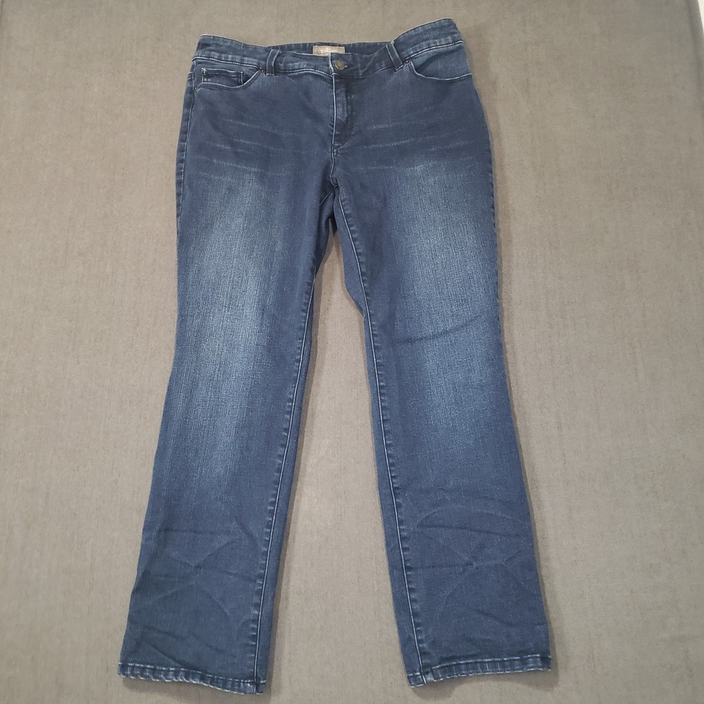 Chicos Jeans Womens 2.5 / 14 So Slimming Cropped Slim Stretch Denim